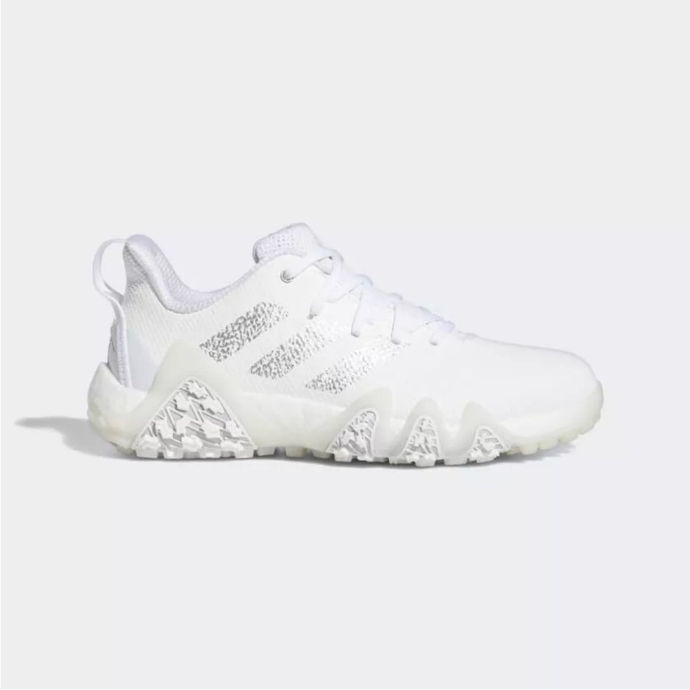 NIB DS Adidas Women's
CODECHAOS 22 Golf Shoes White
Silver Pink size 10 MGX3933